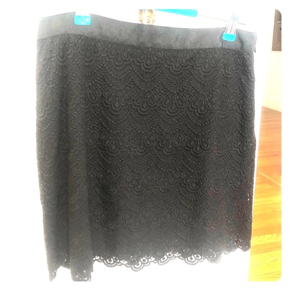 Jcrew Black Lace Skirt - Picture 3 of 5
